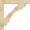 Ekena Millwork Olympic Block Rough Sawn Bracket w/ Offset Brace, Douglas Fir, 6"W x 34"D x 34"H BKT0604X34X34OLY05RDF - alternate 3